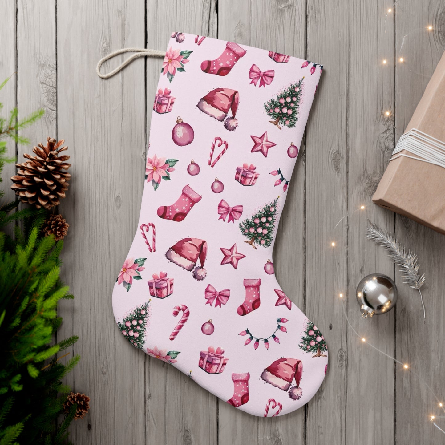 Pink Christmas Stocking