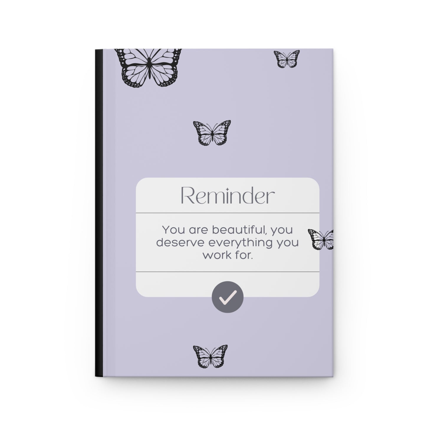 Purple butterfly Hardcover Journal Matte