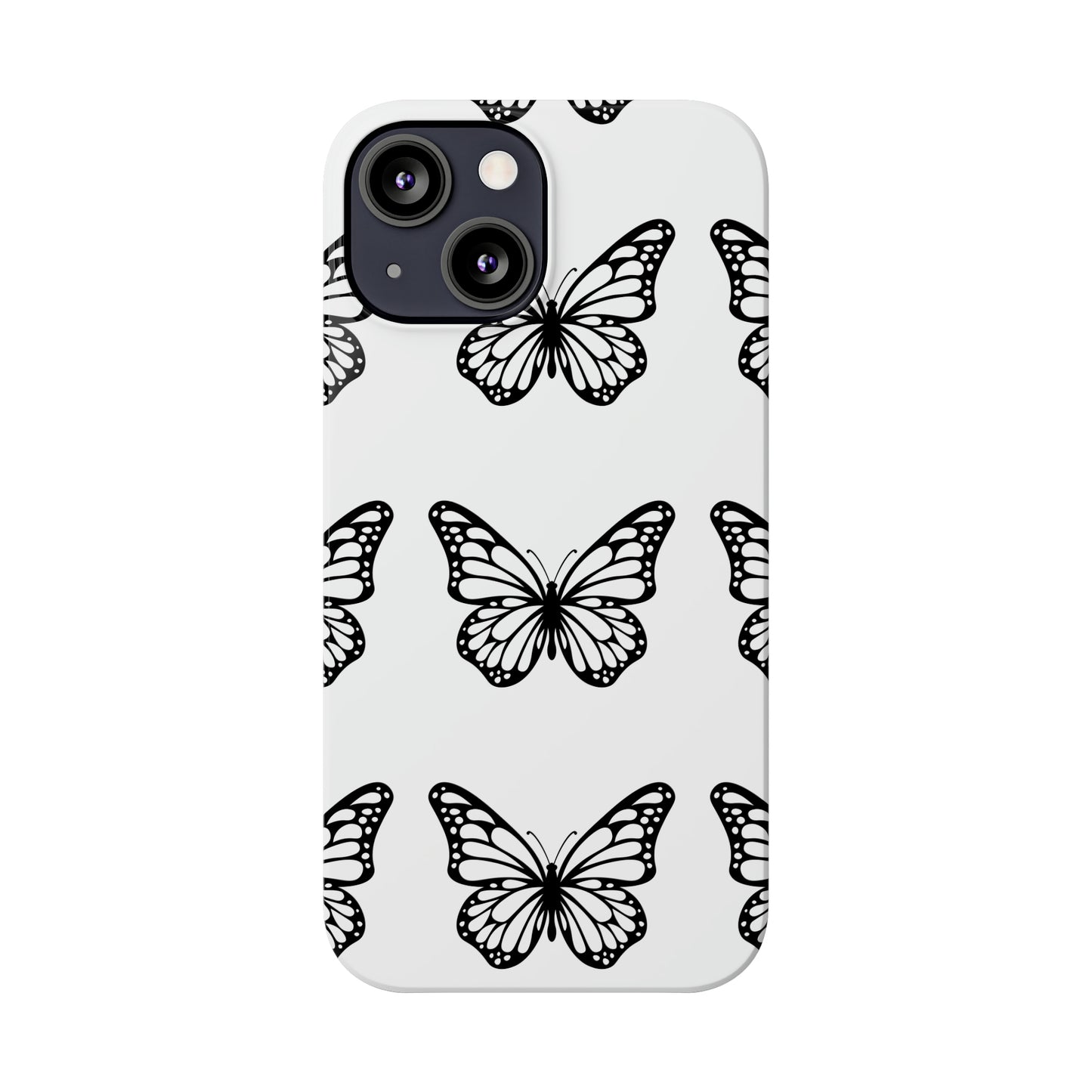 White butterfly pretty within Phone Cases