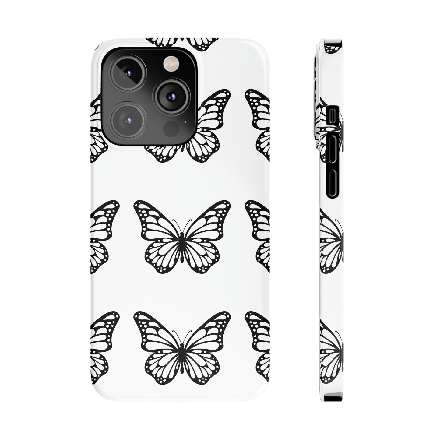 White butterfly pretty within Phone Cases