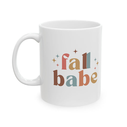 Fall Babe Ceramic Mug, (11oz, 15oz)