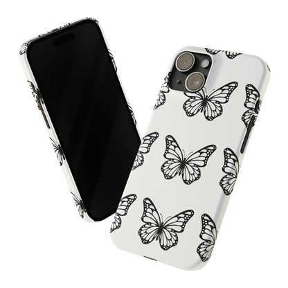 White butterfly pretty within Phone Cases