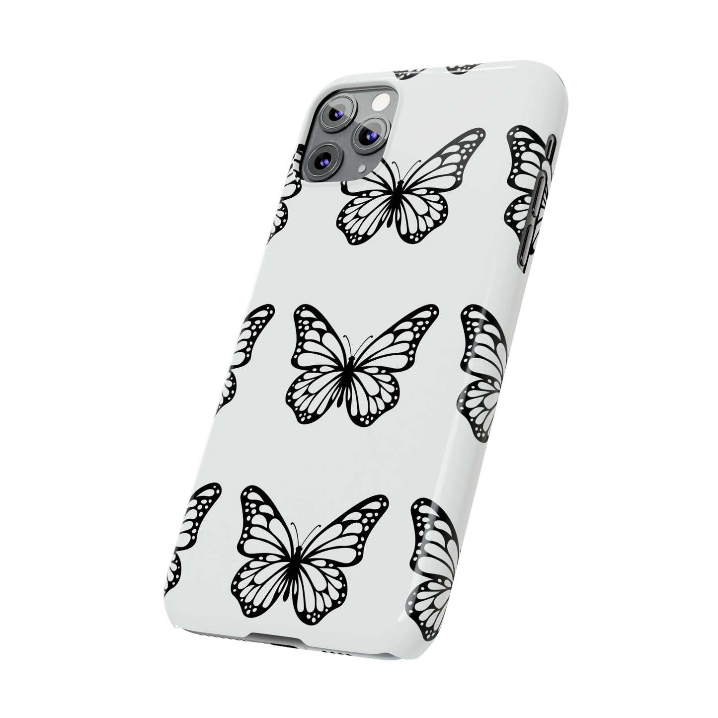 White butterfly pretty within Phone Cases