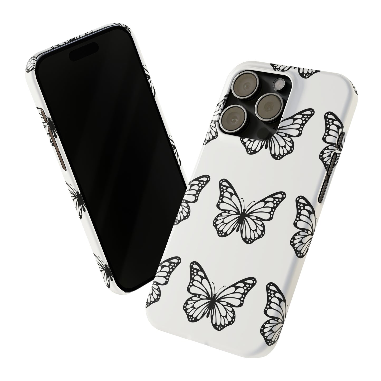 White butterfly pretty within Phone Cases