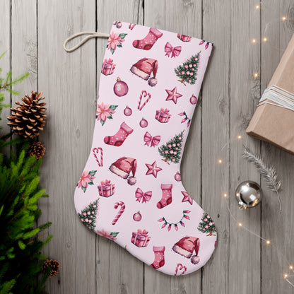 Pink Christmas Stocking