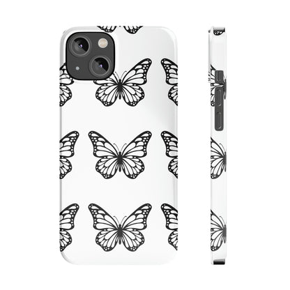 White butterfly pretty within Phone Cases