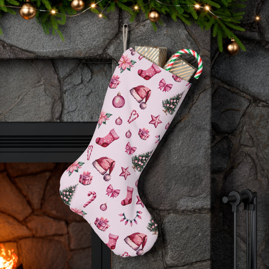 Pink Christmas Stocking