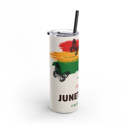 Juneteenth Skinny Matte Tumbler, 20oz