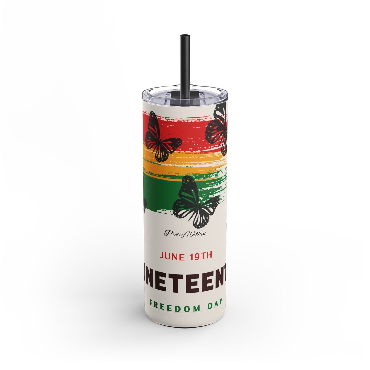 Juneteenth Skinny Matte Tumbler, 20oz