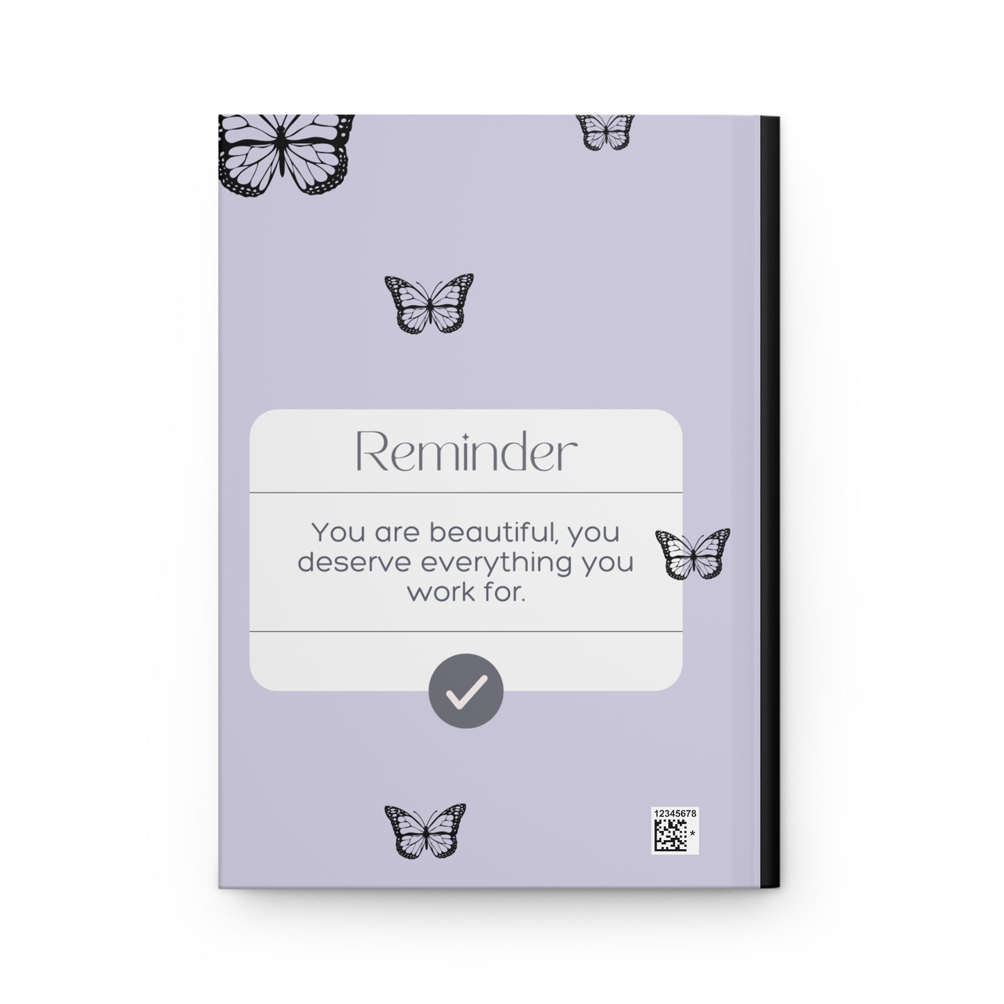 Purple butterfly Hardcover Journal Matte