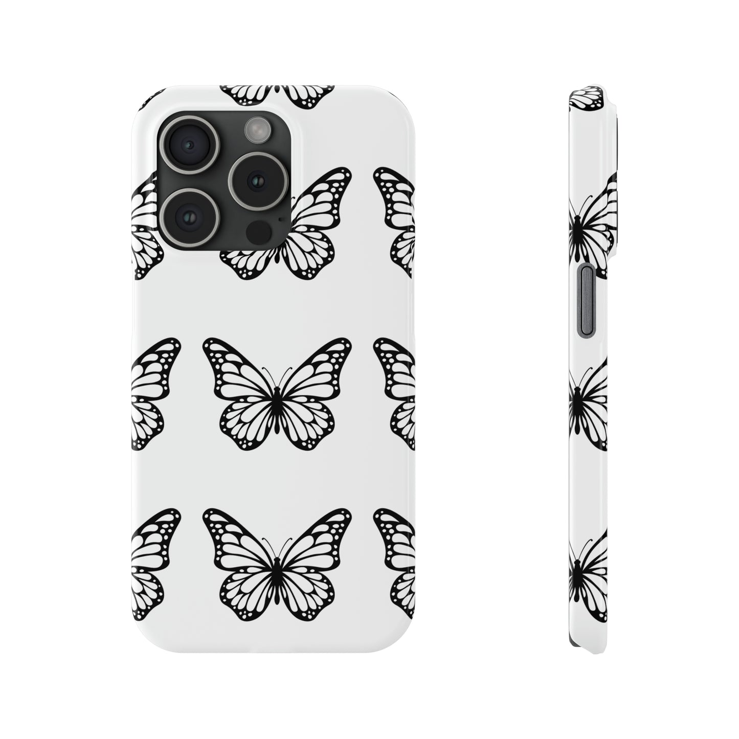 White butterfly pretty within Phone Cases