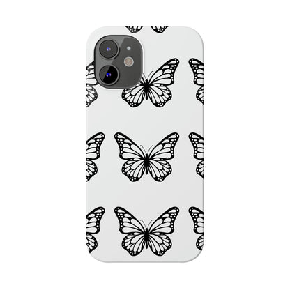 White butterfly pretty within Phone Cases