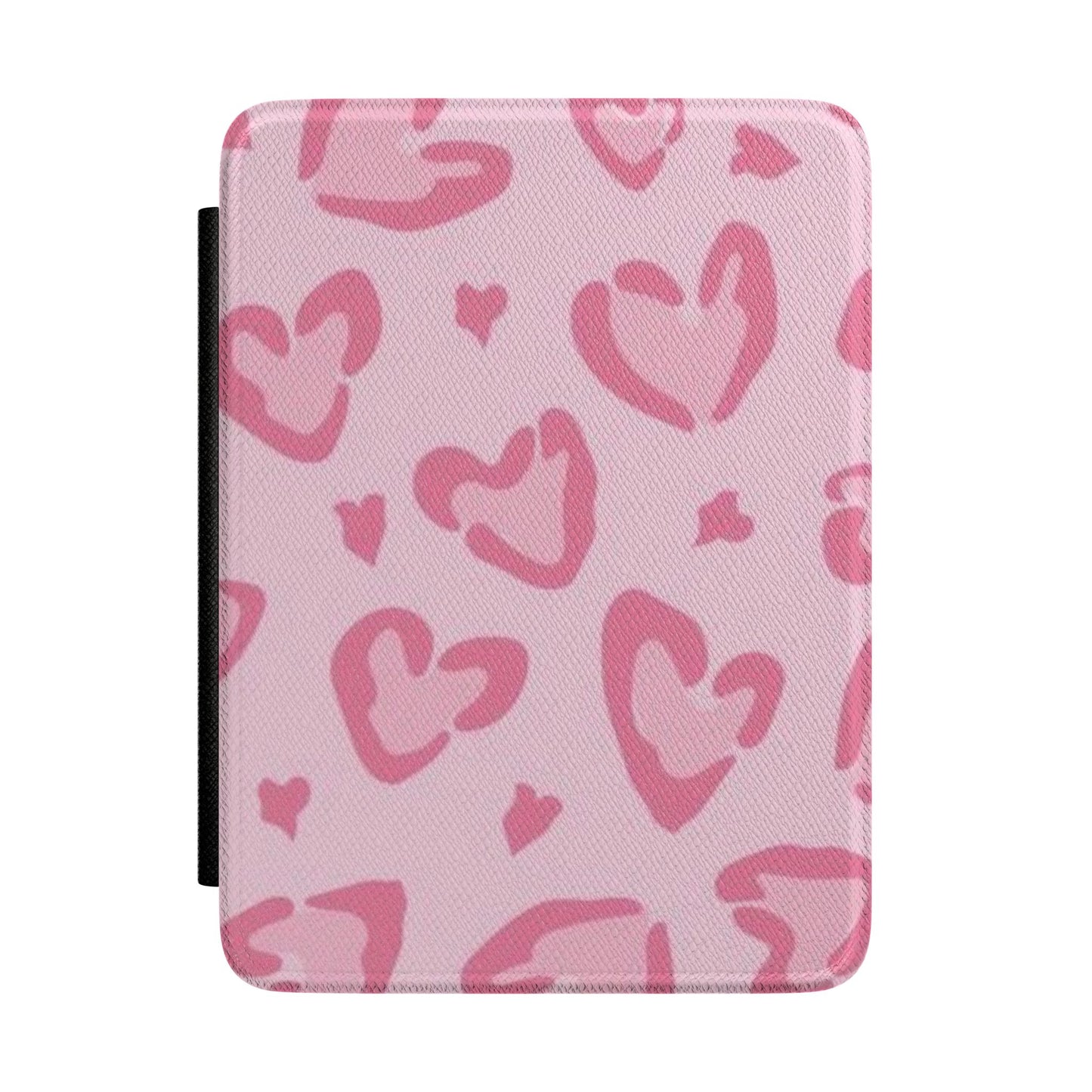 Kindle Case Pink leopard hearts