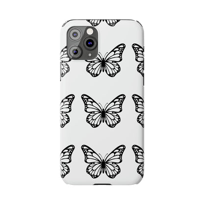 White butterfly pretty within Phone Cases