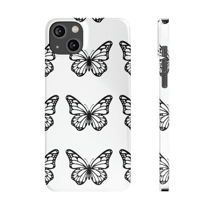 White butterfly pretty within Phone Cases