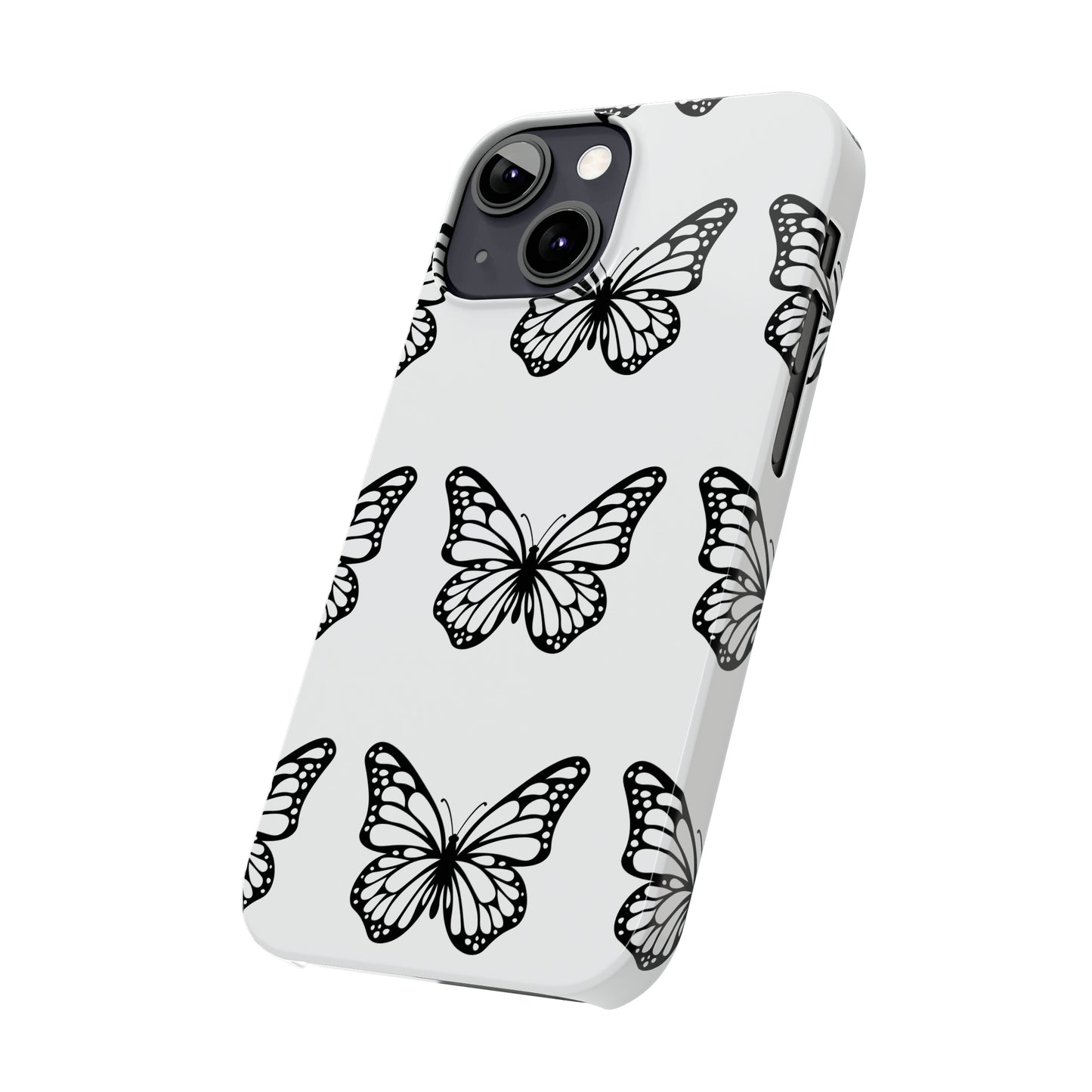 White butterfly pretty within Phone Cases