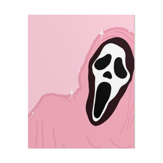 Pink Ghostface Rolling Poster