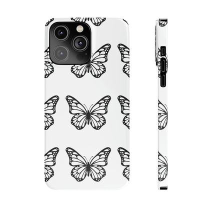 White butterfly pretty within Phone Cases