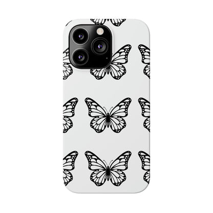 White butterfly pretty within Phone Cases