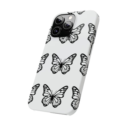 White butterfly pretty within Phone Cases