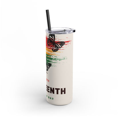 Juneteenth Skinny Matte Tumbler, 20oz